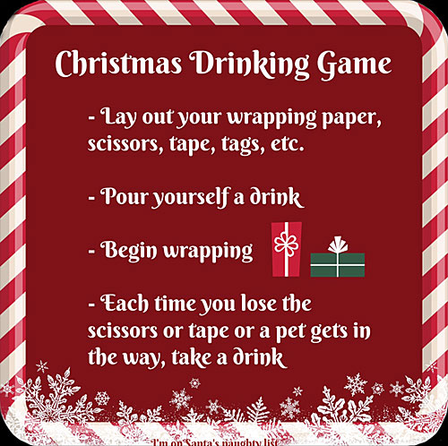 Drink something each time you lose your scissors or tape.