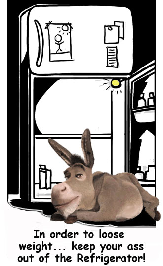 Keep your donkey out of the regrigerator