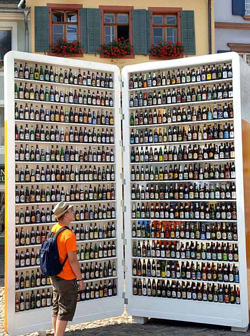 Photo of 500 bottles of beer in the fridge