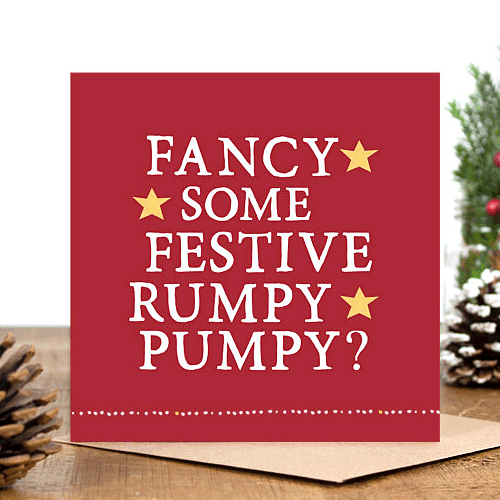 Funny Christmas Card, Fancy some festive rumpy pumpy?