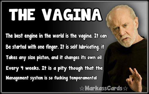 George Carlin comments on the best engine in the world.