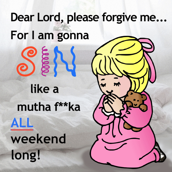 cartoon saying please forgive me.