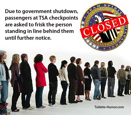 Govrnment Shuts Down TSA