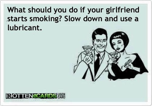 funny saying about woman and smoking