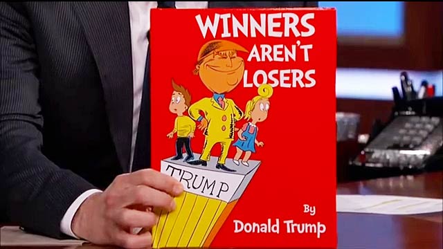 Donald Trumps childrens book, Winners Aren't Losers. A funny video