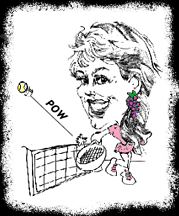 Suzzanne Playing Tennis